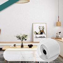 10m Lipnios 3D sienų plokštės Tapetai Putų Garso izoliacija Vandeniui atsparus 3D sienų lipdukas Naujas dizainas Miegamojo tapetai Sustorėjimas 280cmx50cm white