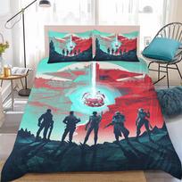 V-Valorant Game Duvet Cover Set Soft Wash Bed 3 Piece Summer Comfortable Student Dormitory Home Baby Bedding Best seller 135cmx200cm