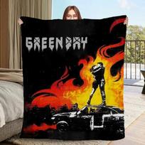 Prabangūs pledai ir užtiesalai Green Day Dekoratyviniai pledai sofai Minkštas pledas Karališko dydžio Interjerui namams Cobija 75x90cm black