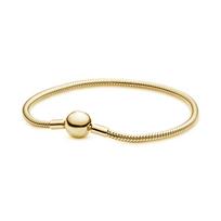 Titano plieno širdies apyrankė Klasikinė DIY gyvatės grandinėlė Neblunkanti Madingi papuošalai Dovana moterims 19CM beige