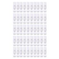 50 vnt. 1 ml stikliniai kvepalų mėginukų buteliukai, nepralaidūs, nešiojami, daugkartinio naudojimo, mini purkštuvai su piltuvėliu white