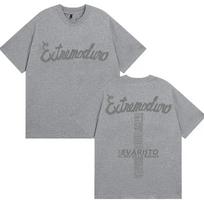 Extremoduro Spanish Rock Band  Evaristo  Lyric Graphic T-Shirt, Unisex Oversized Casual Cotton T-shirt XXXL gray