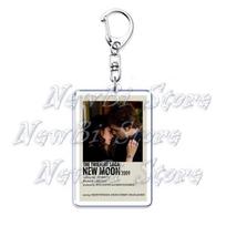 The Vampire Diaries Twilight Keychain for Accessories Damon Stefan Salvatore Elena Bella Swan Edward Cullen Key Chain Keyring white