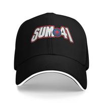 New Arrival Baseball Cap Sum 41 Rock Band Logo Accessories For Unisex Women Golf Hat Classic Punk Music Headwear Adjustable One Size black