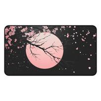 Sakura Pink Moon Mouse Pad NonSlip And Waterproof Mouse Pad Office Game Desk Decoration Mat The Perfect Gift For Friends 800x300x2mm white