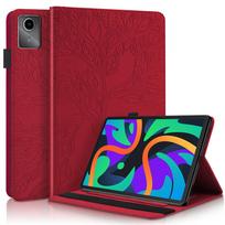 Skirta Lenovo Tab M11 dėklas 11 colių reljefinis medžio odos atverčiamas dangtelis Coque Lenovo M11 Xiaoxin Pad 2024 dėklui Funda Tb330fu For Xiaoxin Pad 2024