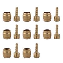 8 Pcs Bike Hydraulic Disc Brake Oil Pin Needle Olive Connect Insert Bicycles Brake Olive and Brass Connecting Insert Set beige