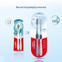 Colgate 360 Total Oral Clean Toothbrush Twin Pack white