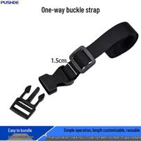 Adjustable Japanese Buckle Straps for Outdoor Luggage and Car Storage 1.5*30cm black