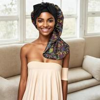 Leopard Print Silk Hair Bonnet Satin Material Lightweight Hair Bonnet  Outdoor Use 9