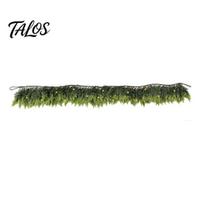 Pre-lit Christmas Garland Pre-Lit Artificial Decoration, Real Touch Cedar Cypress Pine Greenery with Festive Wall Hanging LED Light for Dining Tables M black