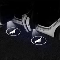 2 vnt. Automobilio durų dekoracija LED belaidis projektorius Sveikinimo žibintai Ford Mustang Tierra Territory Kuga Mondeo Focus Fusion dnvr15 zcfn1 black