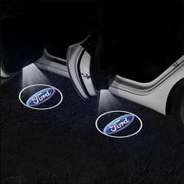 2 vnt. Automobilio durų dekoracija LED belaidis projektorius Sveikinimo žibintai Ford Mustang Tierra Territory Kuga Mondeo Focus Fusion dnvr15 zcfn1 black