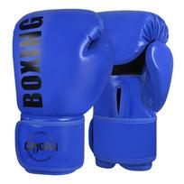 Professional Boxing Gloves Muay Thai Kickboxing Training Punching Bag Men Women Adults Kids PU Leather 6oz 8oz 10oz 12oz 6 oz blue