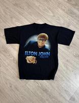 Vintage Elton John Mens Kids T Shirt 120 beige