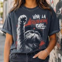 Viva La Revolucion Carl Shirt, Dungeon Crawler Carl Shirt, Princess Donut Shirt, New Achievement Shirt, DCC LitRPG Tee, Dungeon Tee Fan Gift 120 gray