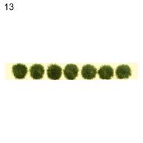 Durable Building Layout Static Scenery Model Miniature Garden Decor Grass Tufts Flower Cluster Landscape Wargame beige