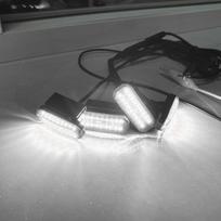 18 LED priekinės grotelių lemputė Volkswagen VW Tiguan Tiguan L Tiguan X 2010-2025 automobiliui, dienos žibintas, ratų antakių lemputė 12V black