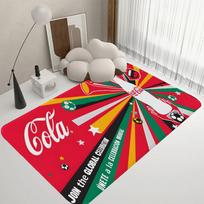 C-Coca Cola Logo Door Mat Washable Non-Slip Living Room Sofa Chairs Area Mat Kitchen Doormat Area Rug 40cm x 60cm