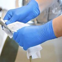 Vienkartinės minkštos lateksinės tatuiruočių pirštinės Medicininės nitrilo latekso sterilios nuolatinės tatuiruotės pirštinės S mėlyna