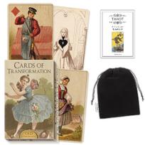 Kancharo Tarot Kortos 40 Vienetų Tarot Būrimas Japoniškomis Tarot Kortomis Pagrindinės Instrukcijos Maišelis Pridėtas [Kortų Transformacija] & (Tikras black