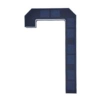 Saulės apšviestas namo numeris Lauko apšviečiamas LED adresas Atsparus vandeniui Modernus namo numerio šviestuvas Adreso ženklas lauko priekinėms durims 7