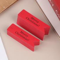 100Pcs Christmas Gift Tags, Holiday Present Labels with Merry Christmas Design, Decorative Hanging Tags for Festive Wrapping 1 red