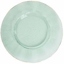 Lėkštė desertinė Homla Silent Frost, Ø 27 cm, aukso sp./žalia sp.
