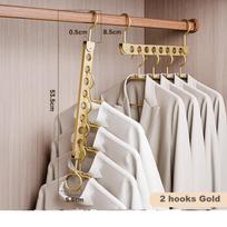 6/8 Holes Storage Rack for Clothes Hanger Aluminum Alloy Rotatable Hanging Hooks Hangers Organizer Rack Space Saver Hanging Hook