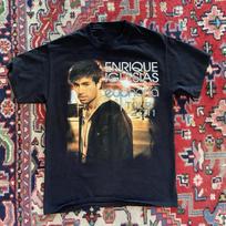 2011 Tour Enrique Iglesias Singer Short Sleeve Cotton Black  T Shirt TT672 Unisex T-Shirt M beige