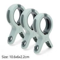 Didelės paplūdimio rankšluosčių segtukai Plastikiniai tvirti vėjui atsparūs drabužių kaiščiai Antklodės pakabinimo segtukas Daugkartinis neslystantis fiksuotas džiovinamas skalbinių segtukas 3pcs