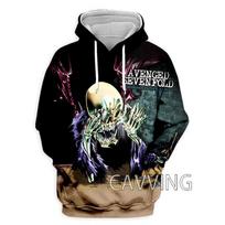 Nauji Madingi Moteriški/Vyriški 3D Spausdinimo Avenged Sevenfold Rock Hoodies Su Gobtuvu Palaidinės Harajuku Hoodie Palaidinės Viršutiniai Drabužiai H03 3XL gray