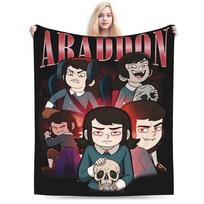 Vaiduoklių viešbutis Abaddon Animacinis pledas Daugia dydžių Minkštas pūkuotas pliušinis pledas sofai, foteliui ir lovai 150x180cm
