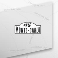 1 vnt. 3D metalinis Monte Carlo logotipo grotelių emblema ženklelis Automobilio galinis galinis buferio bagažinės lipdukas Skoda Octavia Fabia Kodiaq Yeti Superb white