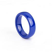 Klasikinis 6 mm keraminis žiedas moterims, porų žiedai, hipoalerginis kosminis keraminis vestuvinis papuošalas, sandėlyje, greitas pristatymas 8 blue