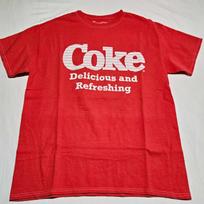 Coca-Cola T-Shirt M Unisex Red Coke Logo Delicious Refreshing Graphic Retro Tee 110 red