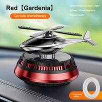 Automatinis saulės energija varomas automobilio kvepalas 1 vnt. Sraigtasparnio oro gaiviklis Prietaisų skydelio kvapas Automobilio salono interjero dekoracija raudona