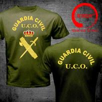 Civil Guard Of Spain Uco Central Operative Unit TShirt 100 Cotton T Shirt Unisex Clothing Streetwear Graphic T Shirts Cotton Tees 4XL brown