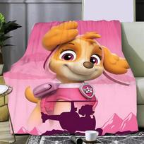 Mielas animacinis šuo Patrulė spausdintas pledas Pikniko pledai Šiltas pledas Minkštas ir patogus pledas Namams Kelionėms Gimtadienio dovana 40x50in
