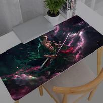Large Mouse Pad Gamer One Piece Roronoa Zoro Computer Desk Mat Modern Table Keyboard Laptop Carpet Xxl Gaming Mousepad 800x300x2mm gray