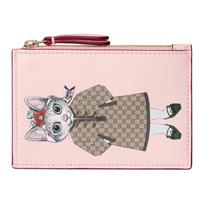 Gucci x Yuko Higuchi joint model cartoon pattern printing leather key bag women's pink rožinė