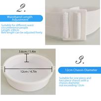 Stoma Ostomy Bath Cover Waterproof Silicone Belt Adjustable Sealed Stoma Guard Security Shield