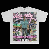 GTA Vice City Boot Graphic Tee Unisex Short Sleeve Shirt Unisex T-Shirt XXXL gray