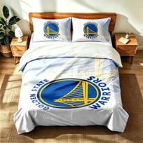 Golden State Warriors (1) 3pc set suitable for master bedrooms soft and comfortable an ideal gift for family and friends Includes one duvet cover and 140cmx200cm