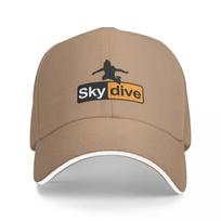 Skydive Design  Skydiving  Tracking  Hell Baseball Cap funny hat F Hip Hop custom hats Unisexs Cap Womens beige