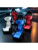 3D printed racing seat design phone holder desktop car universal phone holder 10.6 * 8.5cm desktop holder gray