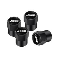 4 vnt. Aliuminio lydinio Automobilio Padangos Vožtuvo Dangtelis Dulkių Dangtelis Aksesuarai Jeep Grand Cherokee Wrangler JK Gladiator Compass Renegade