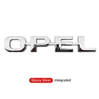ABS Letter Sticker Car Rear Trunk Tail Boot Emblem Badge Logo For Opel Corsa Astra Insignia Vectra Zafira Meriva Mokka t3  Grandland