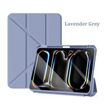 For iPad A16 Case Pro 11th M5 M4 12.9 10 9 9th 10th Generation For Ipad Air 13 11 M3 M2 5 4 Mini 7 6 10.9 Protective Cover Mini 6 Mini 7 gray