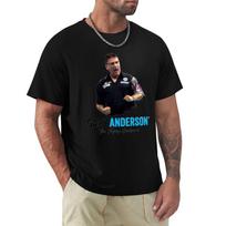 Gary Anderson Darts TShirt Casual Loose Fit Summer Tee Shirt 4XL black